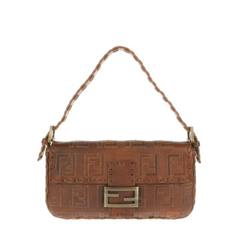 fendi leather baguette|baguette bag fendi vintage.